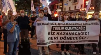 OHAL KHKleri ile ihraç edilen kamu emekçilerinin görevlerine iade edilmesi için basın açıklaması yaptık