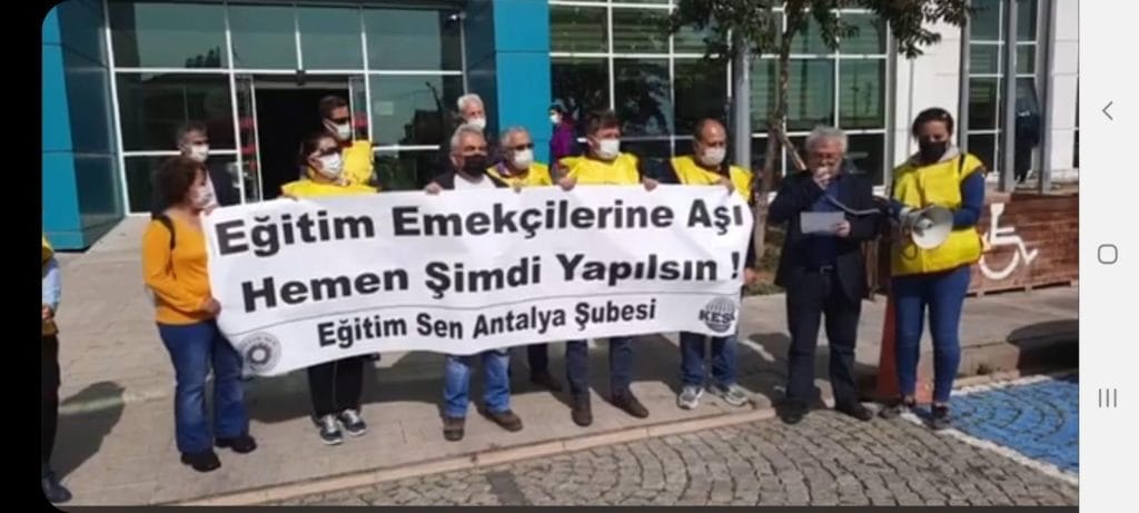 EĞİTİM VE BİLİM EMEKÇİLERİNE AŞI HEMEN YAPILSIN