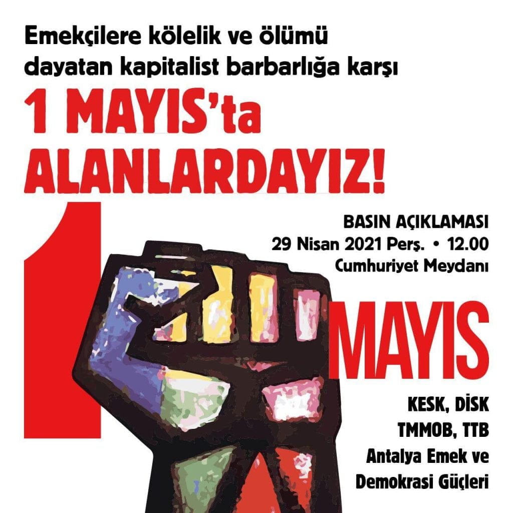 1 Mayıs’ta Alanlara