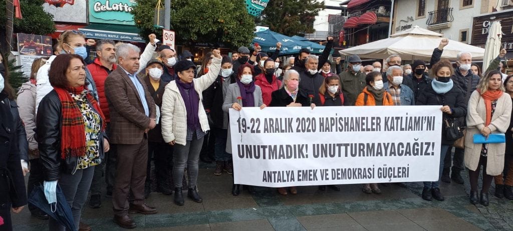 19 Aralık Cezaevi Katliamları Yıldönümünde Protesto Edildi